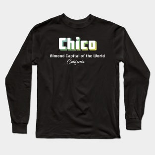 Chico California Yellow Text Long Sleeve T-Shirt